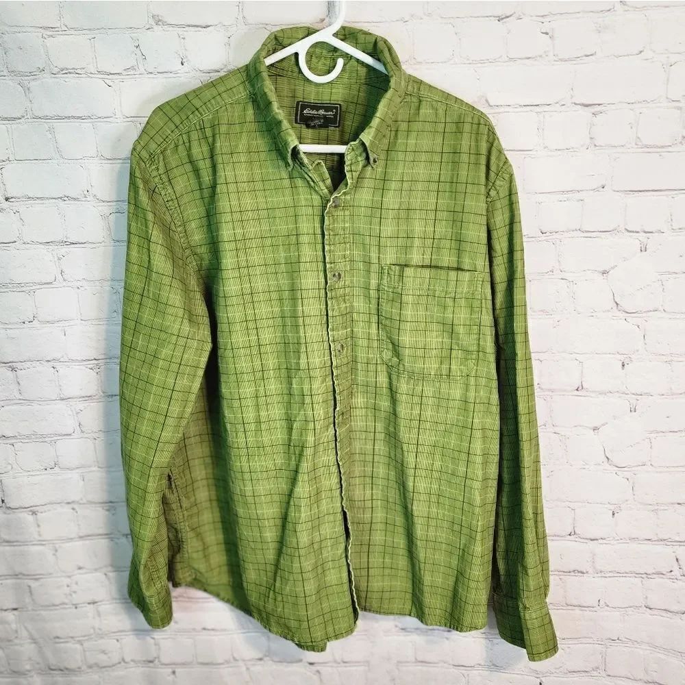 Men's Eddie Bauer longsleeve flannel shirt, size Large